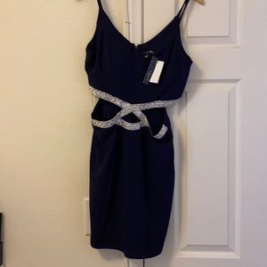 Navy Blue Midi Dress (new with tags)